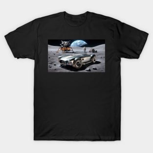 1965 Shelby Cobra on the Moon T-Shirt